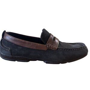 Florsheim Suede Moc Toe Penny Loafer Driver Brown  13153 963 Mens Size 10.5M